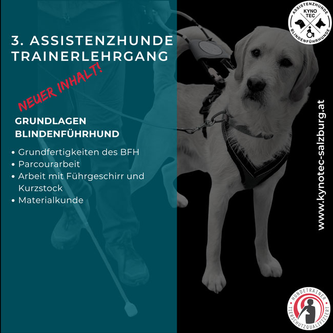 Assistenzhunde Trainerlehrgang Kynotec