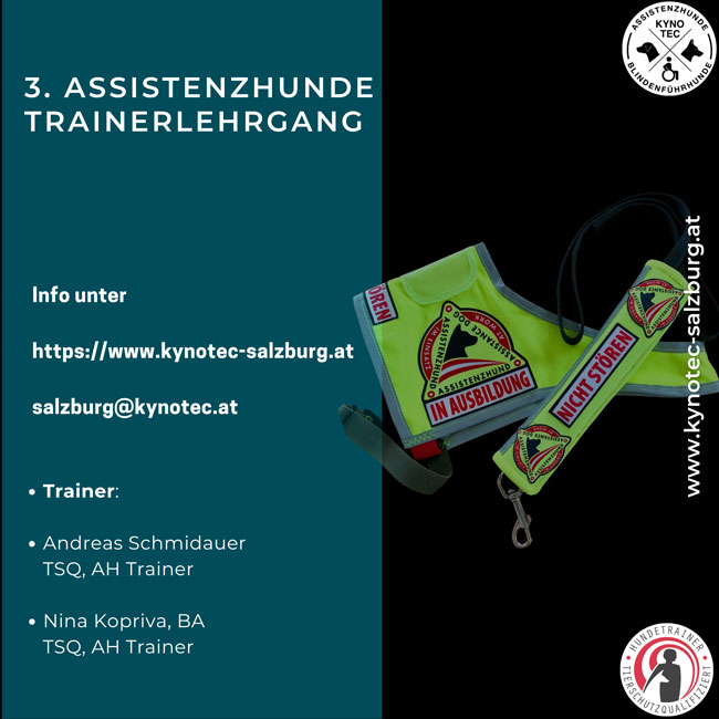 Assistenzhunde Trainerlehrgang Kynotec